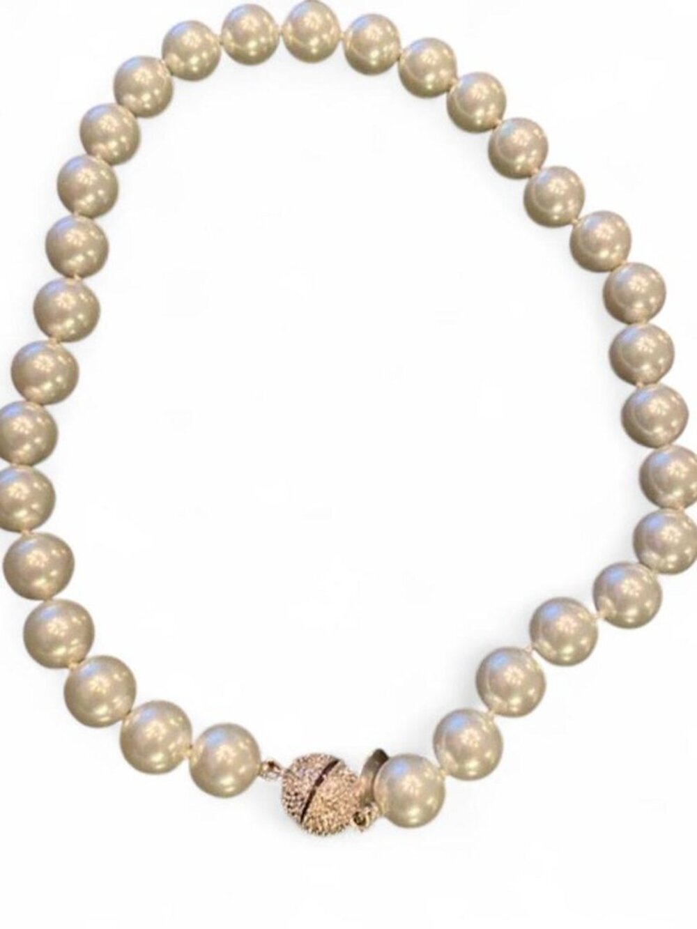 Faux Pearl Necklace‎ w/ clasp